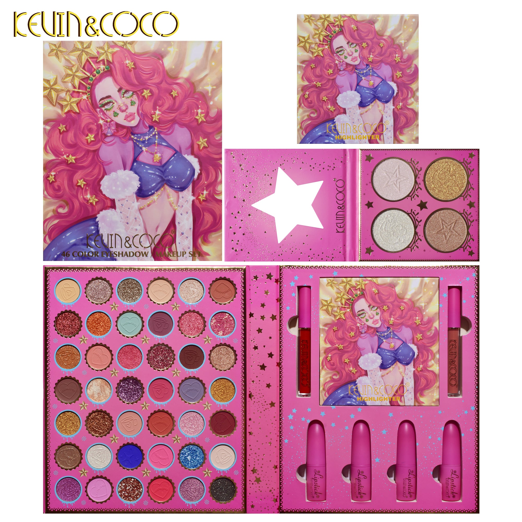 46-Color Artistic Eyeshadow Palette