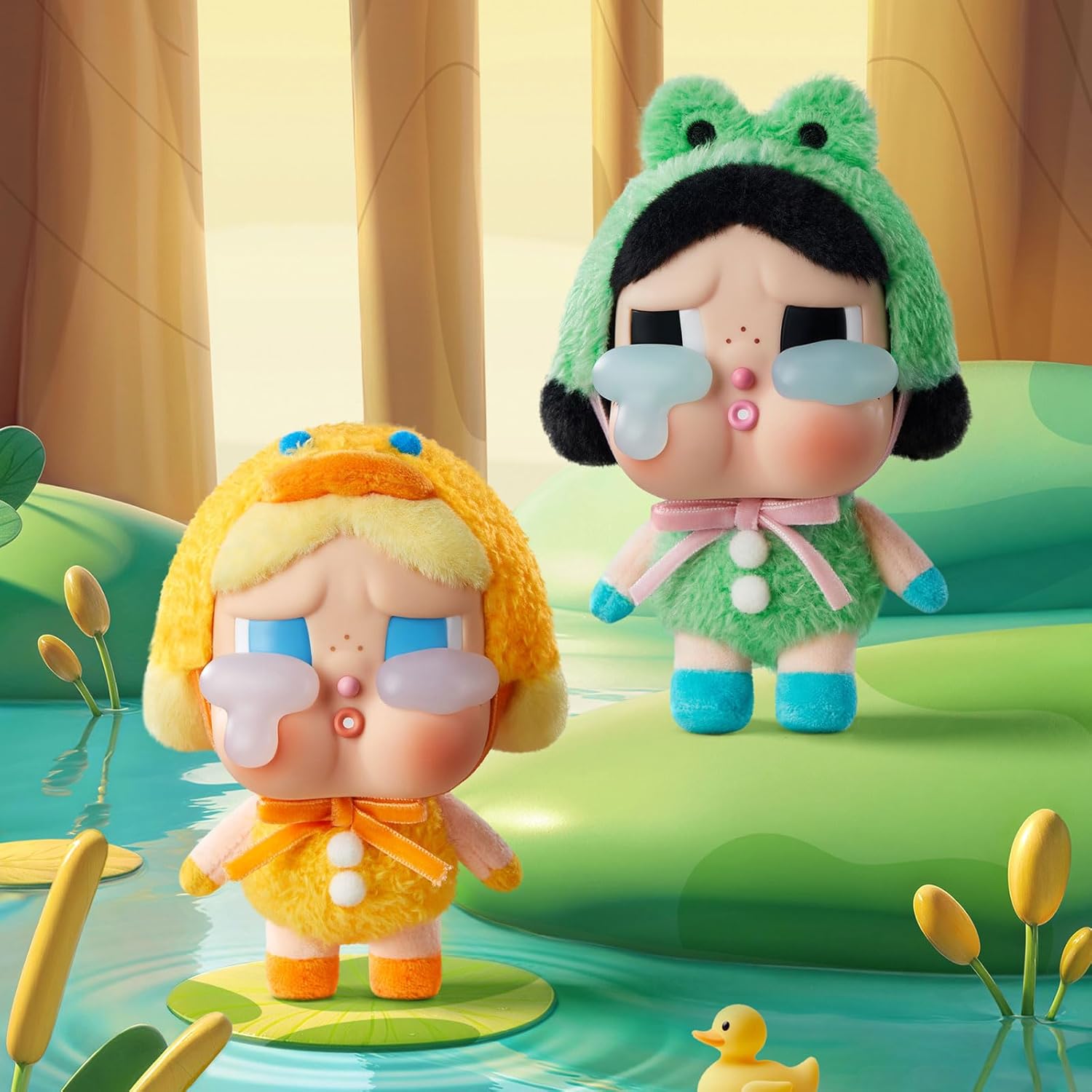 Crybaby Tears Factory Series - Vinyl face Plush Blind Box, 6PCs Crybaby Blind Box Figures
