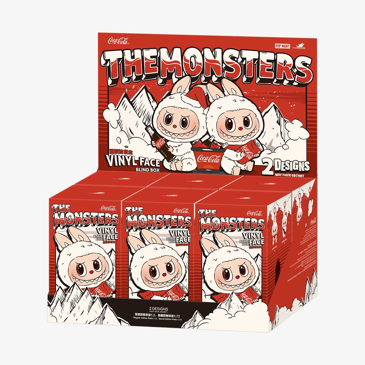LABUBU The Monsters COCA-COLA Series-Vinyl Face Blind Box, Blind Box Figures, Random Design Action Figures Collectible Toys Home Decorations, Holiday Birthday Gifts, Single Box